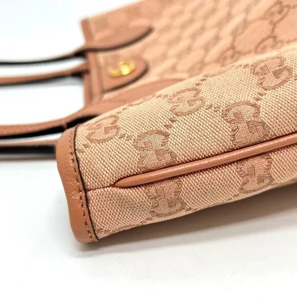 GUCCI Pink Canvas Tote Bag - Picture 5 of 16
